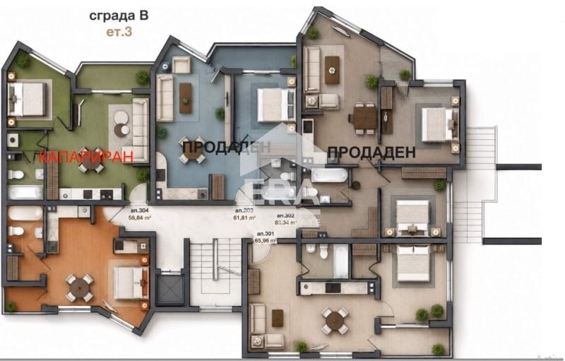 Продава 2-СТАЕН, гр. Бяла, област Варна, снимка 3 - Апартаменти - 55790258