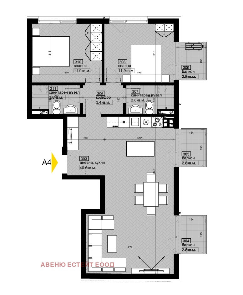 Продава 3-СТАЕН, гр. Варна, Бриз, снимка 6 - Aпартаменти - 49437603