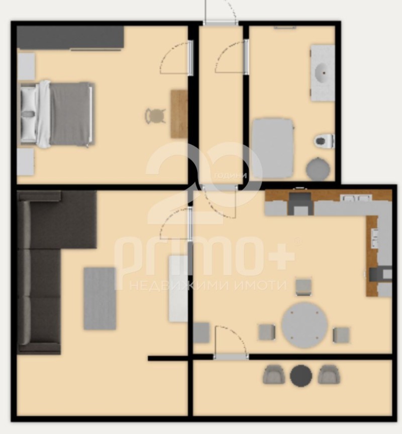 Till salu  2 sovrum Sofia , Manastirski livadi , 81 kvm | 88992547 - bild [16]