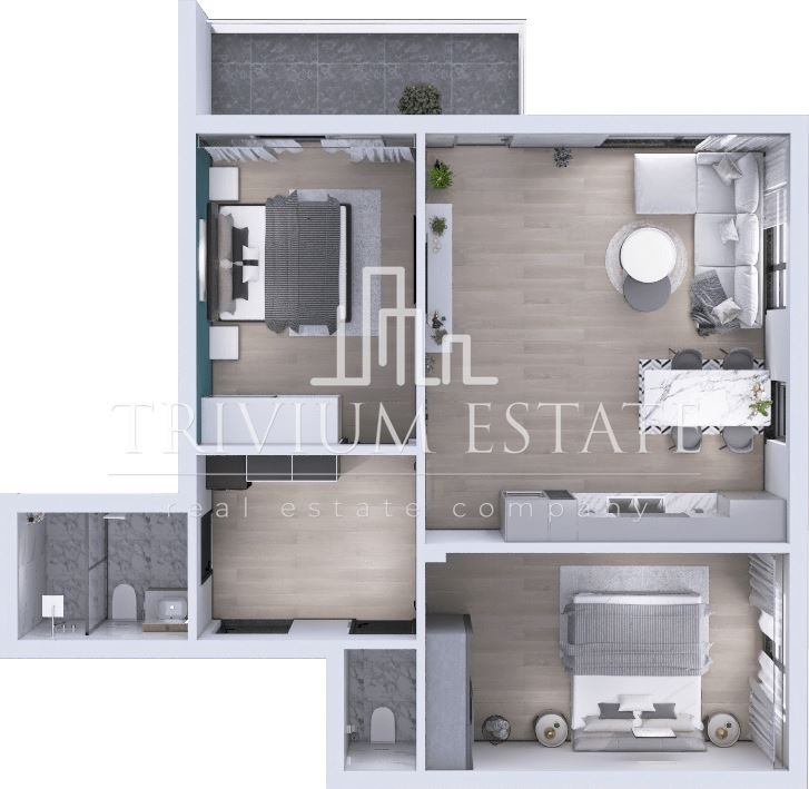 Продается  2 спальни Пловдив , Остромила , 102 кв.м | 40951168