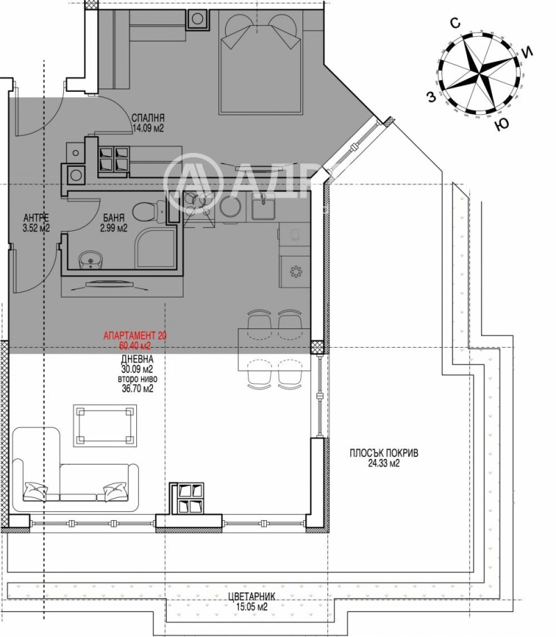 На продаж  2 спальні София , Витоша , 109 кв.м | 59018585 - зображення [4]
