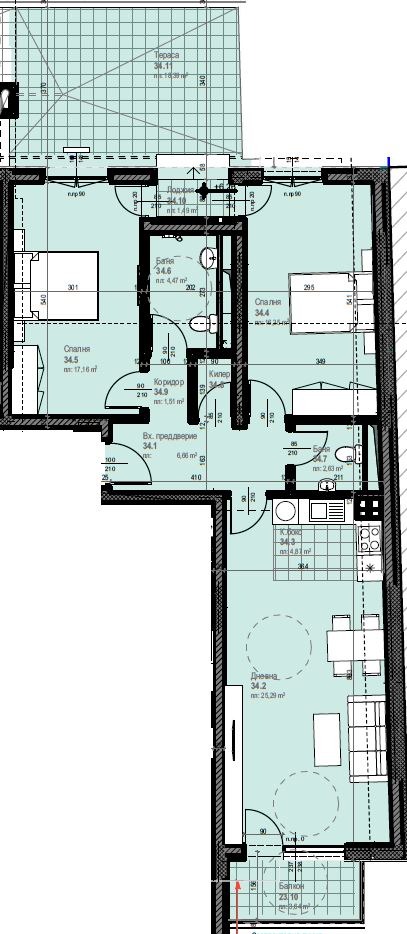 Na prodej  2 ložnice Plovdiv , Karšijaka , 105 m2 | 94922814 - obraz [5]
