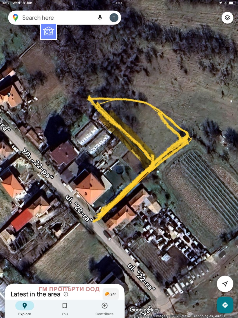 Satılık  Komplo bölge Varna , Kiçevo , 1054 metrekare | 17951911