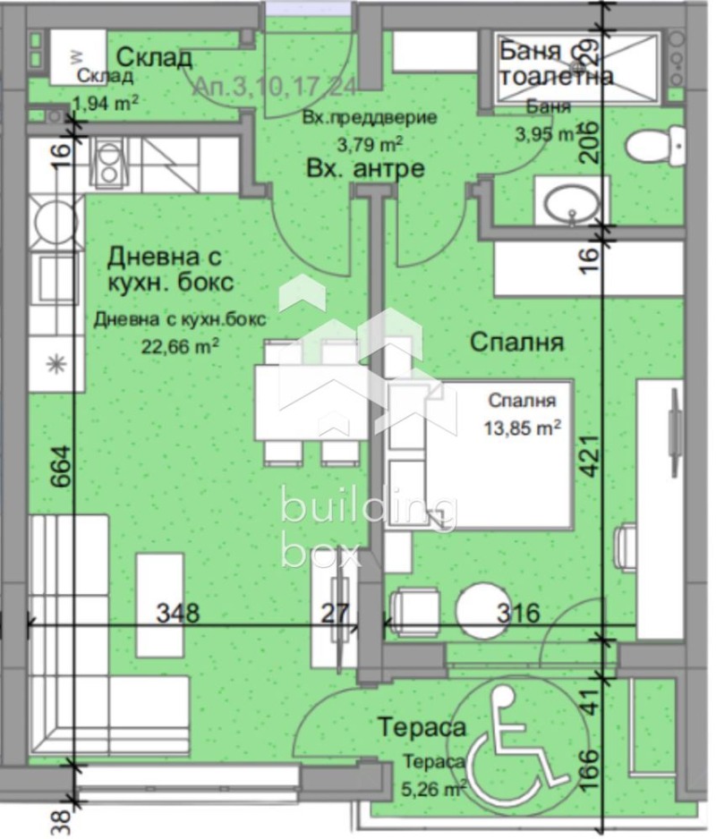Til salg  1 soveværelse Plovdiv , Ostromila , 67 kvm | 60607255 - billede [4]