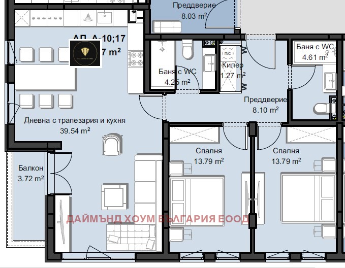 For Sale  2 bedroom Plovdiv , Hristo Smirnenski , 129 sq.m | 28948306 - image [2]