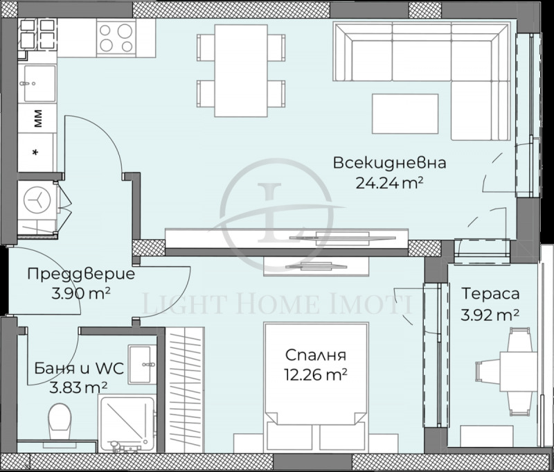 Продава 2-СТАЕН, гр. Пловдив, Христо Смирненски, снимка 4 - Aпартаменти - 47628505