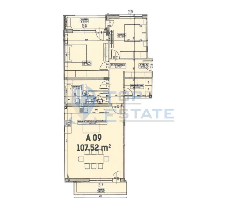 Продава 3-СТАЕН, гр. Велико Търново, Бузлуджа, снимка 4 - Апартаменти - 49722485