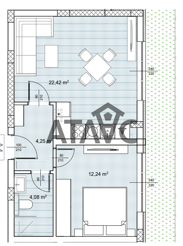 Продава  2-стаен, град Пловдив, Беломорски • 77 242 EUR • ID 75714856 — holmes.bg - [1] 