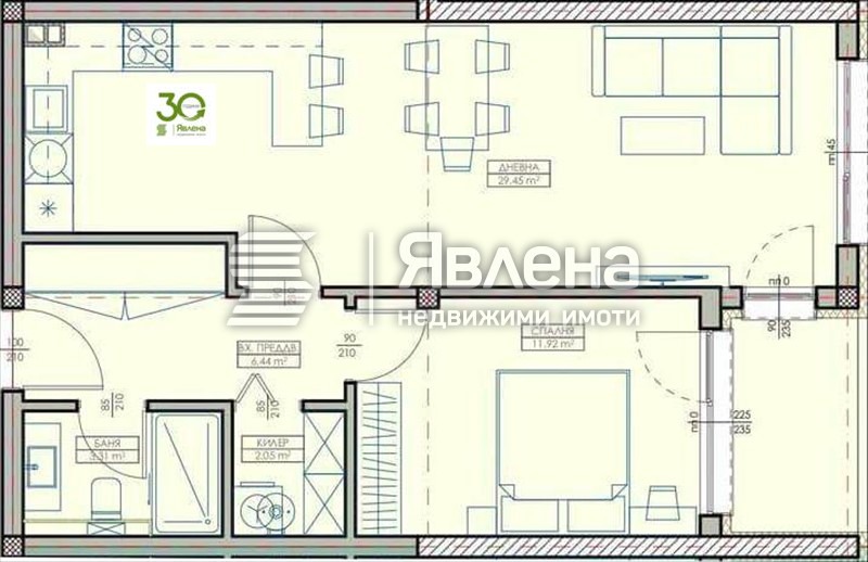 Продава 2-СТАЕН, гр. Варна, Кайсиева градина, снимка 2 - Апартаменти - 55437491