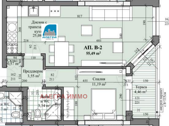 For Sale  1 bedroom Plovdiv , Otdih i kultura , 64 sq.m | 91890616