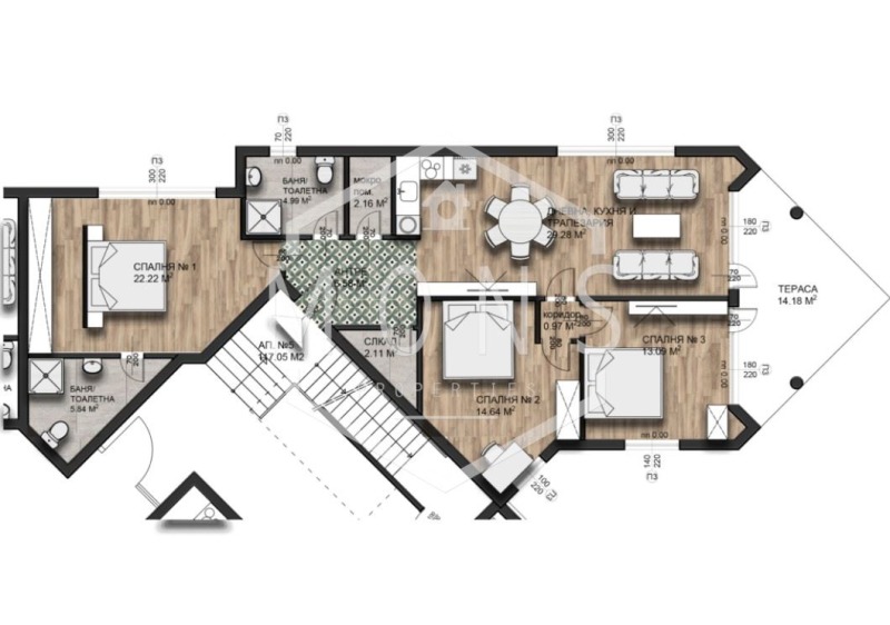 Продава  4-стаен област Велико Търново , с. Малки чифлик , 131 кв.м | 80753308