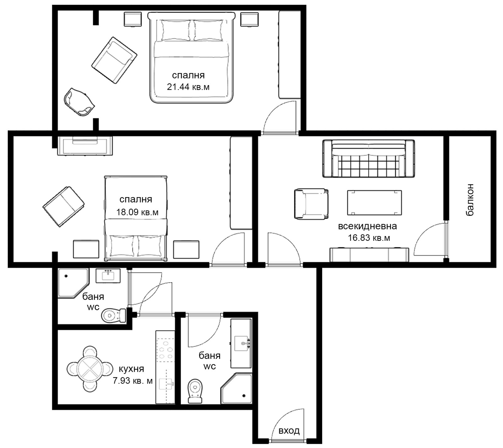 Продава 3-СТАЕН, гр. София, Изток, снимка 17 - Апартаменти - 54747751