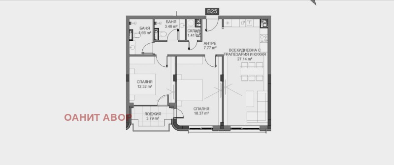 Продава 3-СТАЕН в град София, Манастирски ливади - 112 кв.м / 291 900 € » 570 906.78 лв., ОАНИТ АВОР