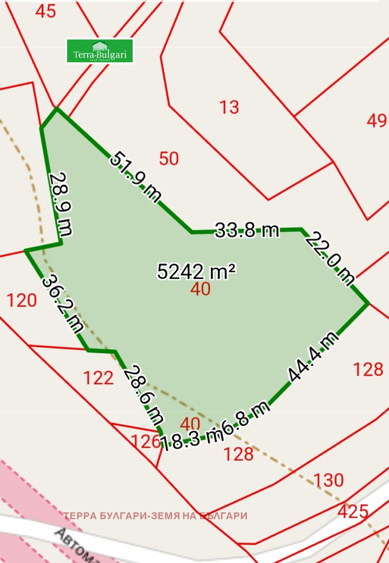 Продава ПАРЦЕЛ в област Перник, с. Големо Бучино - 5238 кв.м / При запитване, ТЕРРА БУЛГАРИ-ЗЕМЯ НА БЪЛГАРИ