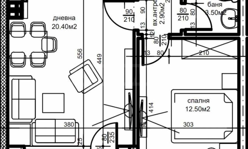 Продава  2-стаен град Пловдив , Беломорски , 58 кв.м | 39232691 - изображение [2]