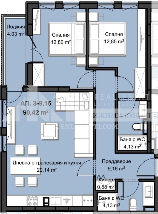 Продается  2 спальни Пловдив , Христо Смирненски , 113 кв.м | 73644364 - изображение [2]