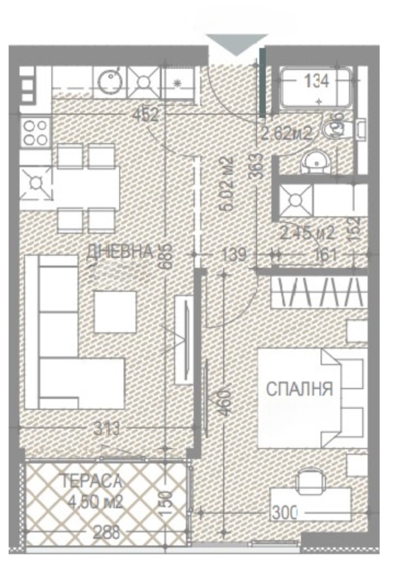 Продава 2-СТАЕН, гр. София, Враждебна, снимка 1 - Aпартаменти - 48272719