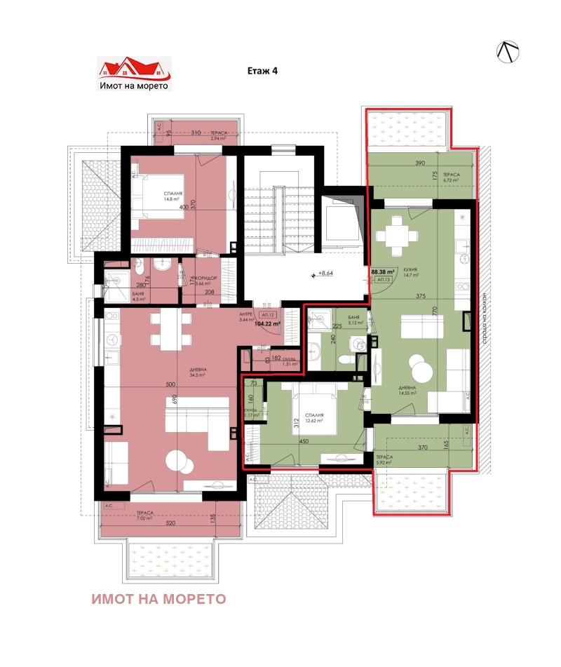 Продава 2-СТАЕН, гр. Созопол, област Бургас, снимка 4 - Апартаменти - 53522066