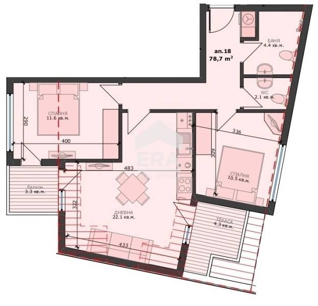 Продава 3-СТАЕН, гр. Варна, Погреби, снимка 4 - Апартаменти - 54076032