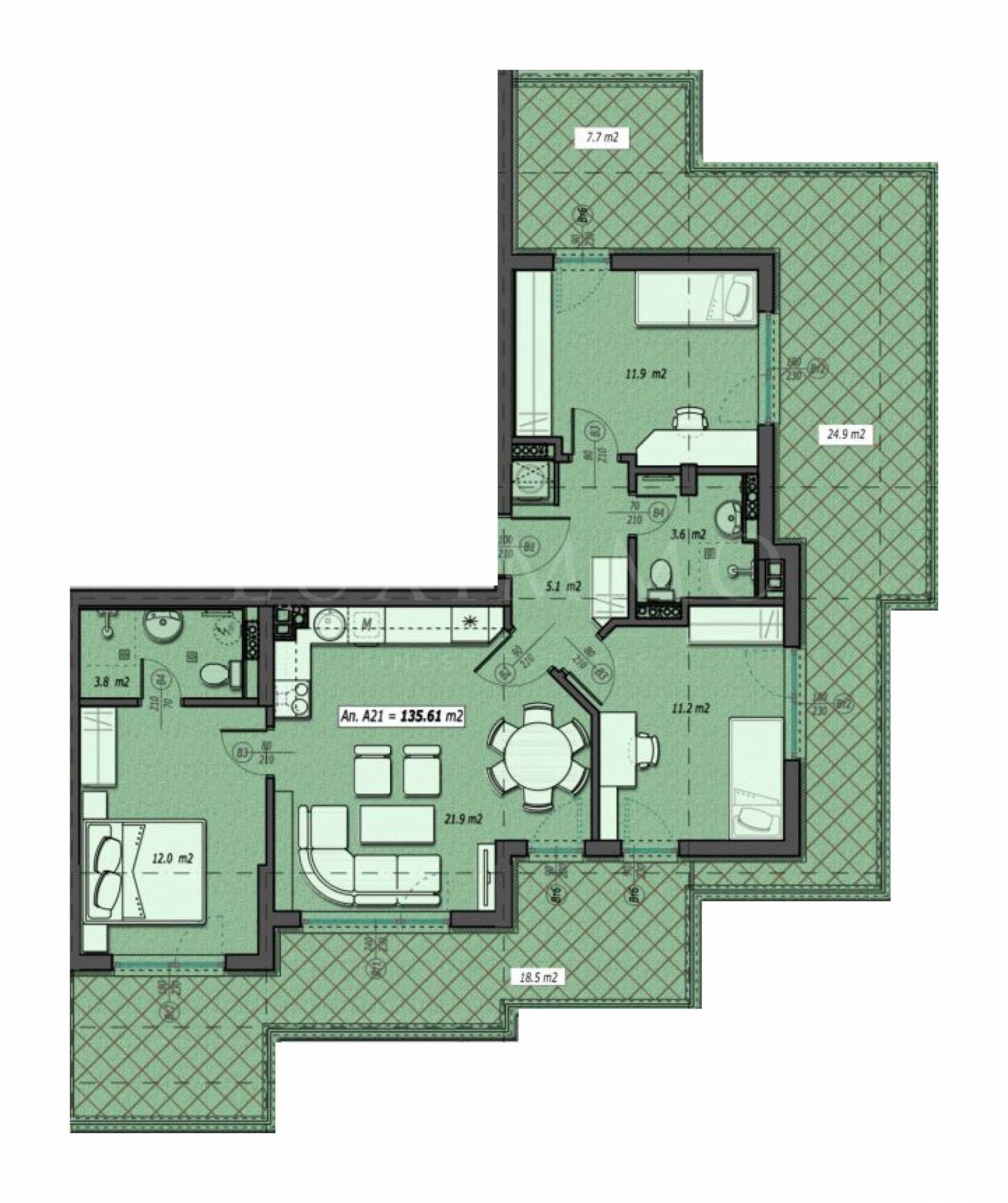 Продава 3-СТАЕН, гр. София, Малинова долина, снимка 9 - Апартаменти - 54256282