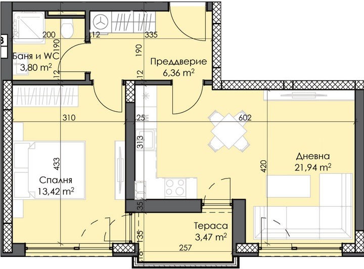 Продава  2-стаен град Пловдив , Тракия , 73 кв.м | 81510108 - изображение [2]