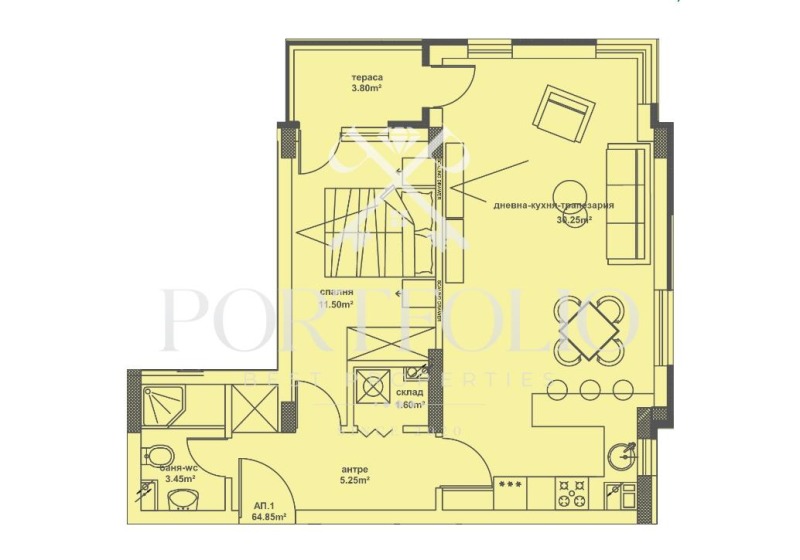 Продава 2-СТАЕН, гр. Бургас, област Бургас, снимка 2 - Aпартаменти - 48102431