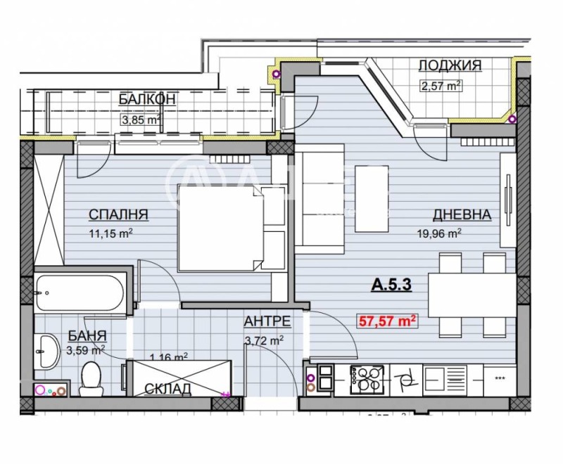 Продава 2-СТАЕН, гр. София, Красно село, снимка 3 - Aпартаменти - 49196890