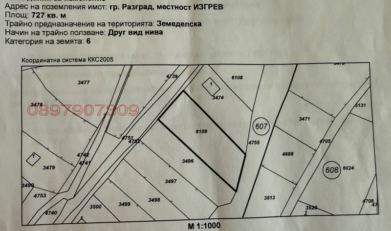 Na sprzedaż  Działka Razgrad , Promiszlena zona - Zapad , 727 mkw | 55522887