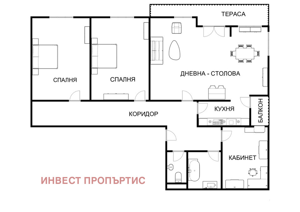 Продава 4-СТАЕН, гр. София, Гео Милев, снимка 17 - Апартаменти - 55500957