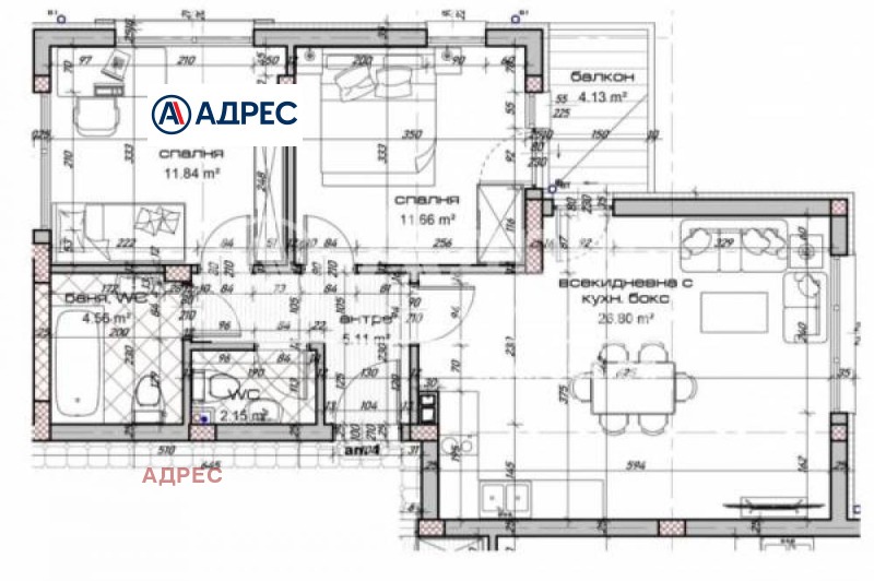 Продава 3-СТАЕН, гр. Варна, Виница, снимка 2 - Aпартаменти - 49233956