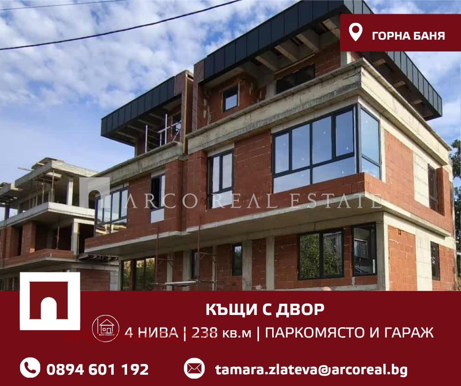 Продава КЪЩА, гр. София, Горна баня, снимка 3 - Къщи - 55536520