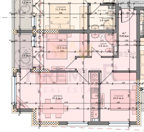 Na prodej  2 ložnice Varna , Levski 2 , 106 m2 | 76176966 - obraz [9]