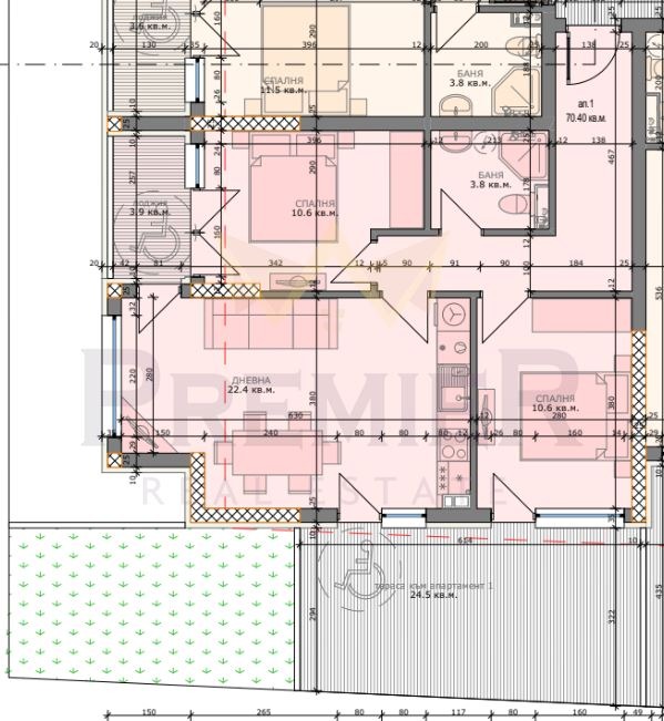 Na prodej  2 ložnice Varna , Levski 2 , 106 m2 | 76176966 - obraz [6]