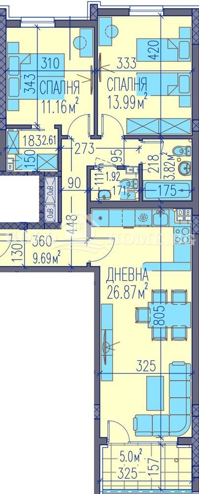 Продава 3-СТАЕН, гр. Пловдив, Каменица 2, снимка 3 - Апартаменти - 54822266