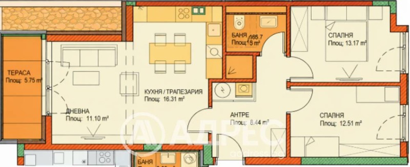 Продава 3-СТАЕН, гр. София, Център, снимка 4 - Апартаменти - 53167036