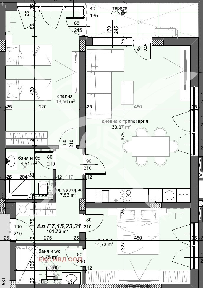 Продава  3-стаен град Пловдив , Тракия , 125 кв.м | 40162661