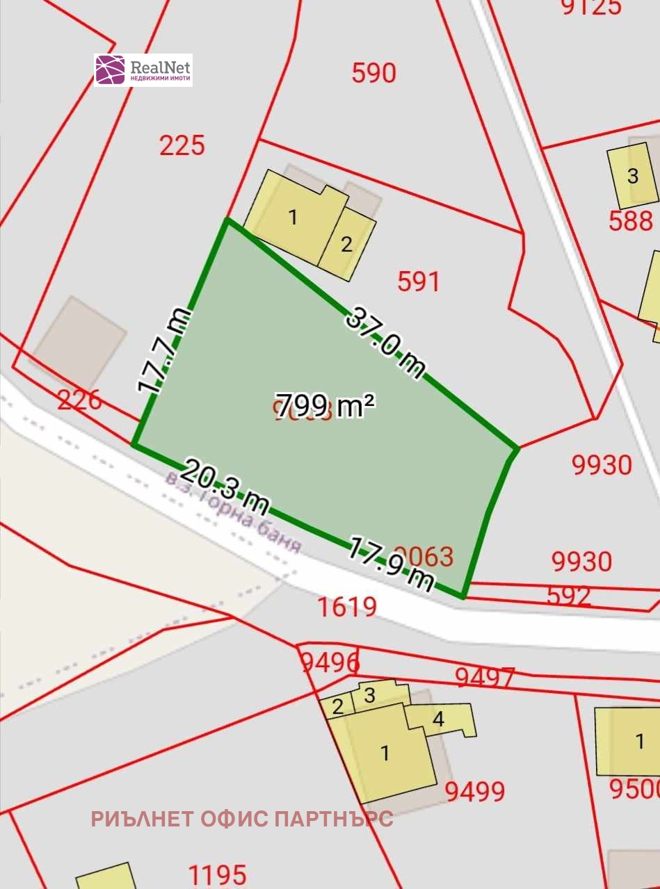 Продава ПАРЦЕЛ, гр. София, Горна баня