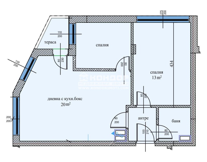 Na prodej  2 ložnice Plovdiv , Centar , 69 m2 | 74049439 - obraz [2]