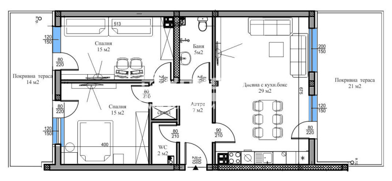 In vendita  2 camere da letto Plovdiv , Belomorski , 172 mq | 63945315 - Immagine [2]