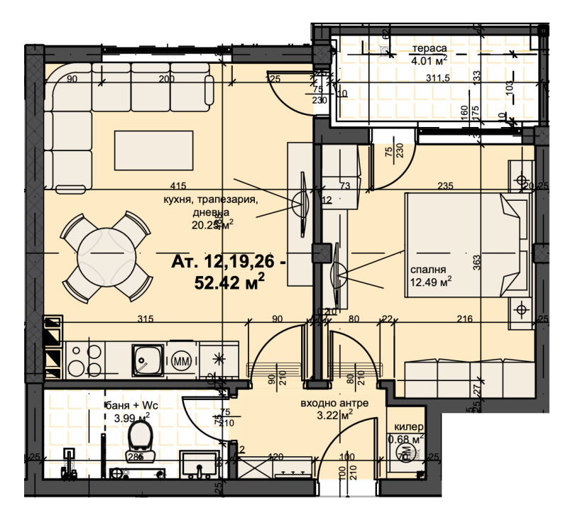 Продава 2-СТАЕН, град Пловдив, Кършияка • 90190 € / 176396.31 лв. • 64121879 1
