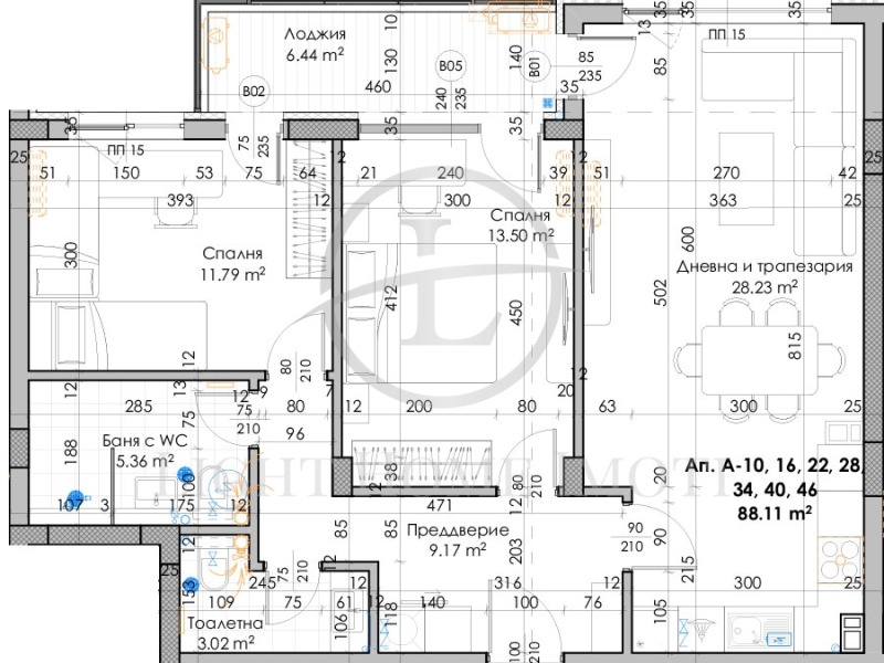 Zu verkaufen  2 Schlafzimmer Plowdiw , Kjutschuk Parisch , 104 qm | 40181943 - Bild [3]