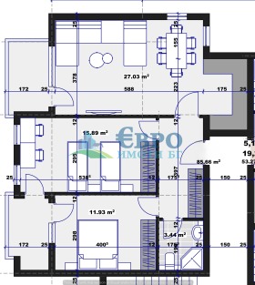 2 slaapkamers Tri tsjutsjura - sever, Stara Zagora 2