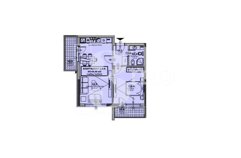 Продава  2-стаен област София , гр. Елин Пелин , 79 кв.м | 17930902 - изображение [9]