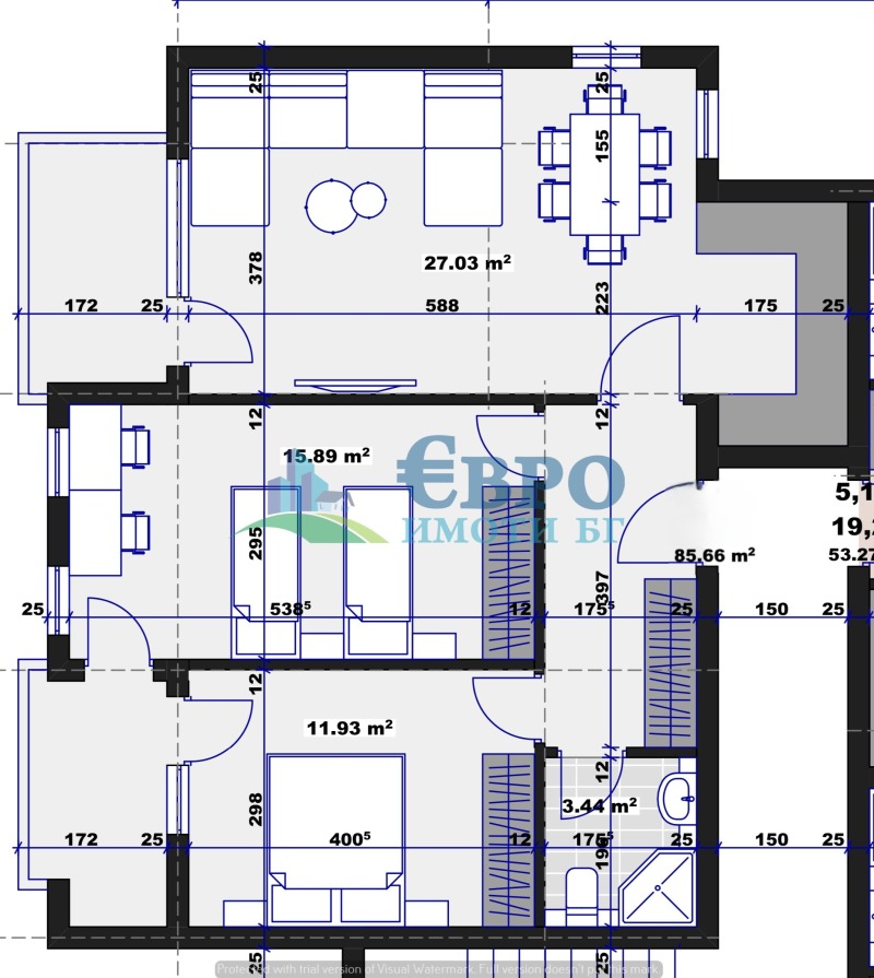 Продава  3-стаен град Стара Загора , Три чучура - север , 101 кв.м | 55441223 - изображение [2]