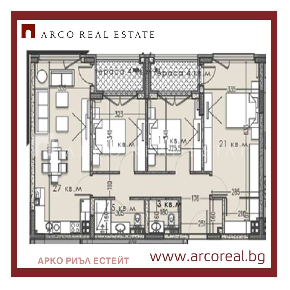 Продава 4-СТАЕН, гр. София, Кръстова вада, снимка 2 - Апартаменти - 56700597