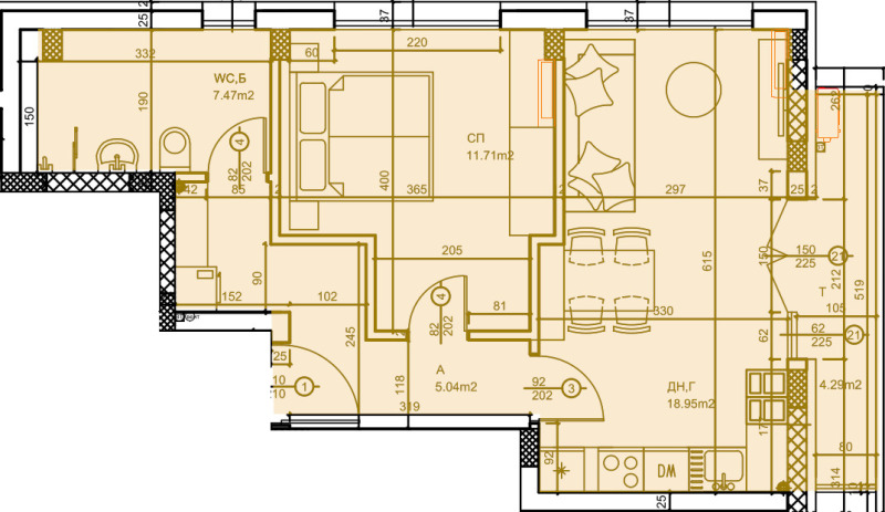 Продава 2-СТАЕН, гр. Пловдив, Коматевско шосе, снимка 7 - Aпартаменти - 48618494