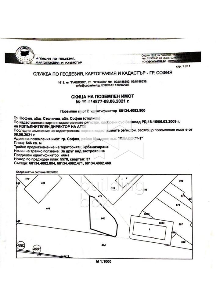 Продава ПАРЦЕЛ, гр. София, Младост 1, снимка 2 - Парцели - 56131540