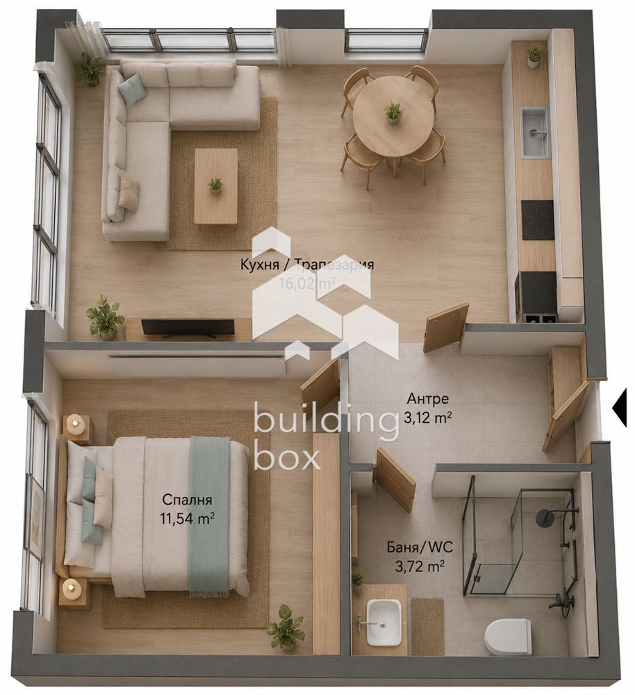 Продава 2-СТАЕН, гр. Варна, м-т Ален мак, снимка 4 - Апартаменти - 55221165