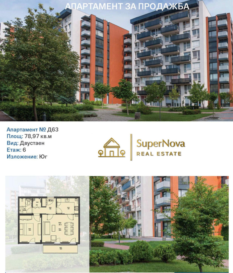 Продаја  1 спаваћа соба Пловдив , Каршијака , 79 м2 | 27091663