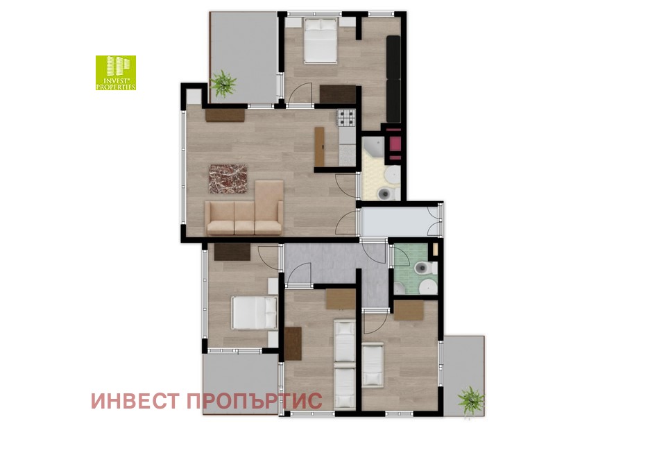 Продава 4-СТАЕН, гр. София, Манастирски ливади, снимка 16 - Апартаменти - 53956191